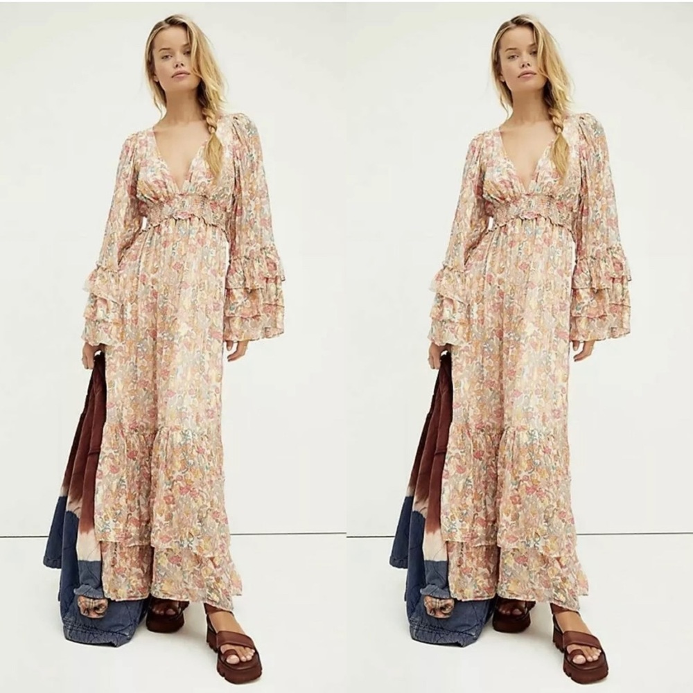 New Free People Ophelia Maxi Dress Size S $300 - Picture 2 of 7